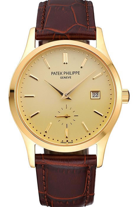 patek phillipe calatrava gold plated replica